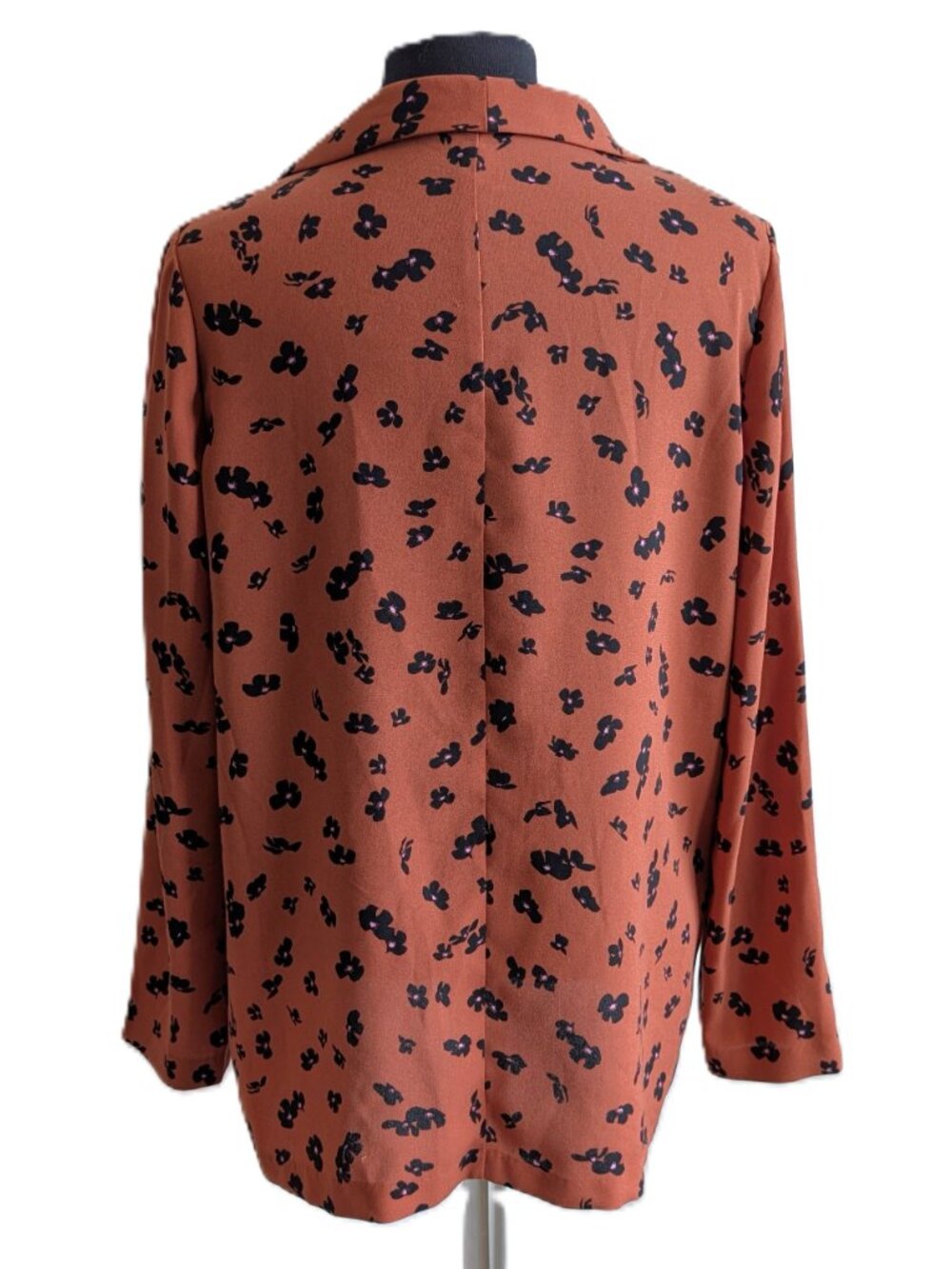 LEITH Rust Floral Open-Front Blazer | Small - Picture 6 of 9